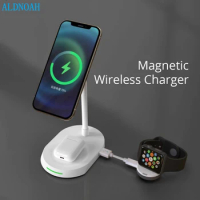 ALDNOAH 20W Fast Charger 3 in 1 Stand for iPhone 13 12 Pro MAX Mini Magentic Wireless Charger Station for Apple Airpods Pro 2