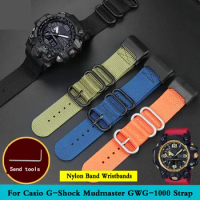 Replace Watch Band For Casio G-Shock Mudmaster GWG1000-1A GWG1000GB-1APR Strap Gshock GWG1000-1A Nylon Band Wristbands Belt