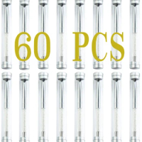 60Pcs Plastic Transparent Acrylic Cylinder Tube Pencil Cases Gift Boxes Office School Supplies Pens Pencils Bags Pencil Cases