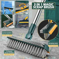3 in 1 magic Brush Magic Broom Penyapu Lantai Floor Cleaning Brush Gap Scrub Brush Tile Kitchen Bath