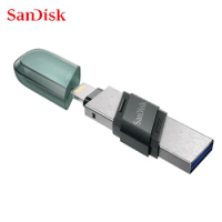 SanDisk USB Flash Drive iXpand Flip OTG Lightning USB 3.1 Stick 64GB 128GB 256GB Pen Drive MFi For iPhone &amp; iPad and USB Type-A