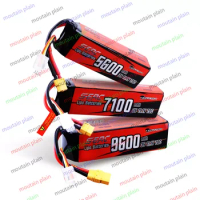 With XT60 connector, 3S 11.1V lithium battery, 5600mAh 7100Ah 70C, used for RC vehicle mounted truck fuel tank