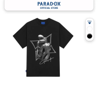 COD Áo thun form rộng Paradox tay lỡ - Unisex - In hình - THE BOND - Đen