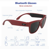 Smart Bluetooth glasses High End Smart Sunglasses Anti-UV Sunglasses Bone Conduction Wireless Headset Microphone Glasses
