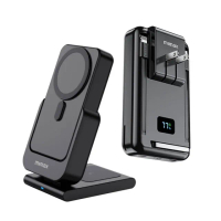 【mimax 米覓】W19 10000mAh 15W 雙孔輸出 磁吸無線充電支架行動電源(Magsafe)