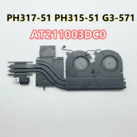 AT211003DC0 NS85C06 FOR Acer PREDATOR PH317-51 PH315-51 G3-571 Laptop Heatsink With Fan 100% Work