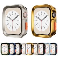 TPU Frame Shell Case For Apple Watch Series 9 8 Ultra 49mm 7 41mm 45mm Bumper Cases For iWatch 9 8 SE 40mm 44mm Protective Cover