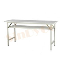 【鑫蘭家具】淺灰色檯面折合桌W180*D45cm 會議桌 洽談桌 書桌 工作桌 閱讀桌