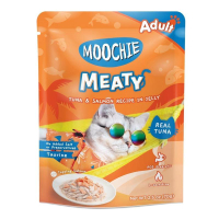 Moochie อาหารเปียกแมว [ยกโหล 12 ซอง] มูชี่ ไม่เติมเกลือ เพื่อสุขภาพน้องแมว ครบสูตร