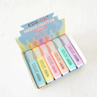 JUAL 1 SET ISI 6 PCS STABILO WARNA WARNI / HIGHLIGHTER PASTEL EDS-ON
