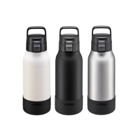 【TIGER虎牌】大容量手提彈蓋不鏽鋼保冷瓶1000ml(MTA運動水瓶/戶外登山/輕量保冰杯)