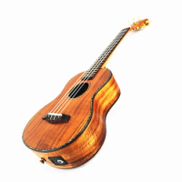 26 inch Professional Tenor Ukulele All Solid Wood Acacia KOA 4 Strings Hawaiian Mini Guitar Electric Ukelele With Pickup EQ