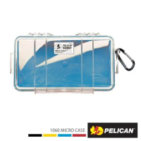 美國 PELICAN 1060 Micro Case 微型防水氣密箱 透明 藍色 公司