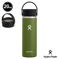 Hydro Flask 20oz/592ml 寬口旋轉咖啡蓋保溫瓶 橄欖綠