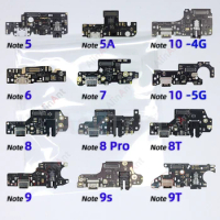 For Xiaomi Redmi Note 5 6 7 8 9 10 13 5A 9s 9T 10s 10T Pro Plus 5G USB Sub Board Dock Charger Connector Charging Port Flex Cable