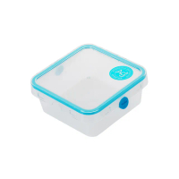 【茶花CHAHUA】Ag+銀離子抗菌方形密封保鮮盒-570ml-3入(便當盒/塑膠保鮮盒/密封盒)