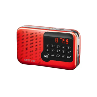 【先科】FM收音機 多媒體播放器 USB隨身聽 MP3播放器 老人收音機(廣播電臺 帶時間顯示 送長輩好禮)