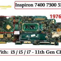 19765-1 For Dell Inspiron 7400 7300 5301 Laptop Motherboard With i3 i5 i7 11th Gen CPU 8G 16G RAM 100% tested