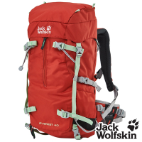 【Jack wolfskin 飛狼】Everest 健行背包 登山背包 40L『橘紅』