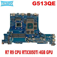 G513QE Mainboard for ASUS G513 G513Q G513QM G513IC G513IH PX513IC PX513QE Laptop Mainboard with R7 R9 CPU RTX3050Ti/RTX3060 GPU