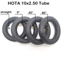 2 pcs 10 Inch Inner Tube 10X2.50 10x2.5 3.0 255x80 80/65-6 Tube with valve Straight/0/45/90 Degree for Baby Stroller E-Scooter