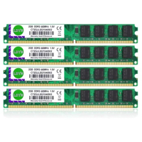 4PCS DDR2 Desktop Memory, 800Mhz/667Mhz, 2GB 4GB RAM, PC2-6400/PC2-5300, DIMM, 240 pins, 1.8 V, No ECC