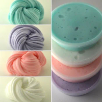 Colorful Fluffy Foam Clay Slime DIY Soft Cotton Slime Ball Kit Air Dry Clay Lizun Charms Light Plasticine Antistress Kids Toys