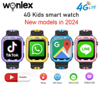 Getfitsoo 2024 Kids Smart Watches HD Big Screen 4G Android 8.1 GPS Smart Watch With Camera Children Phone Watch
