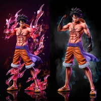 32cm One Piece Figure Flow Cherry Luffy Gear 2 Figurine Anime Wano Country Luffy Action Figure Standing Model PVC Collection Toy