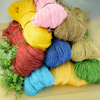 470g Raffia Yarn Paper Straw Cotton Handmade Knitting And Crocheting Yarn For DIY Straw Hat Bags Doll Slides Woven Soft