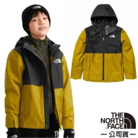 【美國 The North Face】兒童 3效能 防水透氣防風耐磨連帽外套/夾克/7UMV-76S 黃