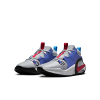 【NIKE 耐吉】籃球鞋 女鞋 大童 運動鞋 包覆 緩震 AIR ZOOM CROSSOVER 2 GS 灰藍紅 FB2689-003