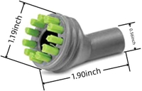 6แพ็คสำหรับ Bissell SteamShot Hard Surface Steam Cleaner 39N7V 39N7H 2994B Repment Parts (3 Hard Bru