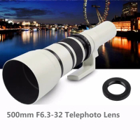 500mm F6.3-32 Telephoto Lens to &amp; for Nikon D5, D4, D3X, D3,D750, D500, D5500, D5300, D5200, D5100, D3300, D3200 and D3100 Digit