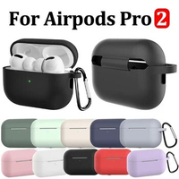 Silicone Case for Apple Airpods Pro 2nd generation Soft Skins Shockproof Case with Hook for AirPods Pro 2 Charging Case Box Bag