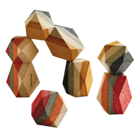 【Plantoys】幾何堆疊魔法石(木質木頭玩具)