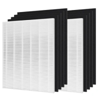 True HEPA Filter Replacement For With Winix D480 Air Purifier,2 H13 Grade True HEPA And 8 Activated Carbon Filters