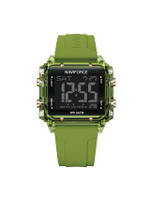 นาฬิกาข้อมือ สปอร์ตแฟชั่น NF7101 D สายซิลิโคน 40x35 มม.สีเขียว