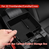 Car Armrest Central Storage Box Case Center Console Organizer Trays For Toyota Corolla Cross Frontlander 22 Interior Accessories