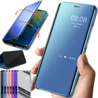 Luxury Mirror Flip Cover For OPPO Find X5 X3 Pro Reno 5 Lite 6 Pro Magnetic Case For OPPO A12 A54 A74 A93 A94 A95 A9 Phone Cover