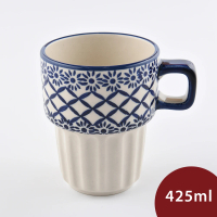【波蘭陶】Manufaktura 陶瓷馬克杯 咖啡杯 水杯 茶杯 425ml 波蘭手工製(浮雲入夢系列)