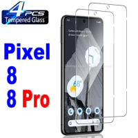 1/4Pcs Tempered Glass For Google Pixel 8 8Pro Screen Protector Glass Film