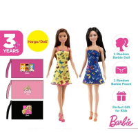 Barbie dream pouch boneka barbie original gratis pouch