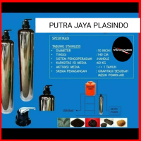 Tabung Filter Air Stainless 1054 Manual Filter 3WaySaringan Filter Air