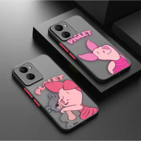 Matte Phone Case for Huawei NOVA Y70 10 9 8SE 8 7SE 7I 7 6 5I 5 4 3I 4G 5G Silicone Case Funda Capa Shell Cute Pink P-Piglet