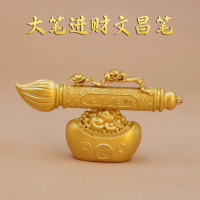 Gold-plated pen attracts wealth, prosperity pen, Yuanbao decorations, company store opening gifts, h
