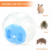 Color Cover Running Ball Small Pet Hamster Toy 10cm Running Wheel Roller Exercise Transparent N4G2