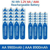 1.2V AA AAA battery, large capacity nickel hydrogen rechargeable battery,9900MAh,suitable for toys,remote controls, mouse alarms