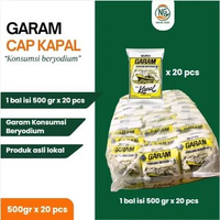 GARAM CAP KAPAL 1 BAL @500 GR X 20 PCS GARAM BERYODIUM
