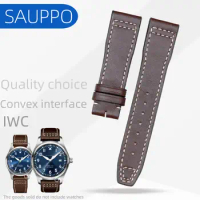 SAUPPO Suitable for IWC Strap IW377714 IW327004 IW327010 IW327001Men's Watch Band 21mm Brown